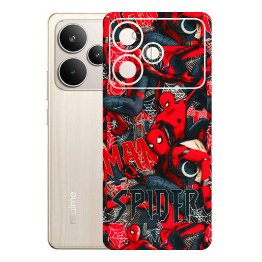 Realme Phone Skins (All Models) - SpiderMan Cool - 3D Embossed Finish (L-188) Realme P4 5G