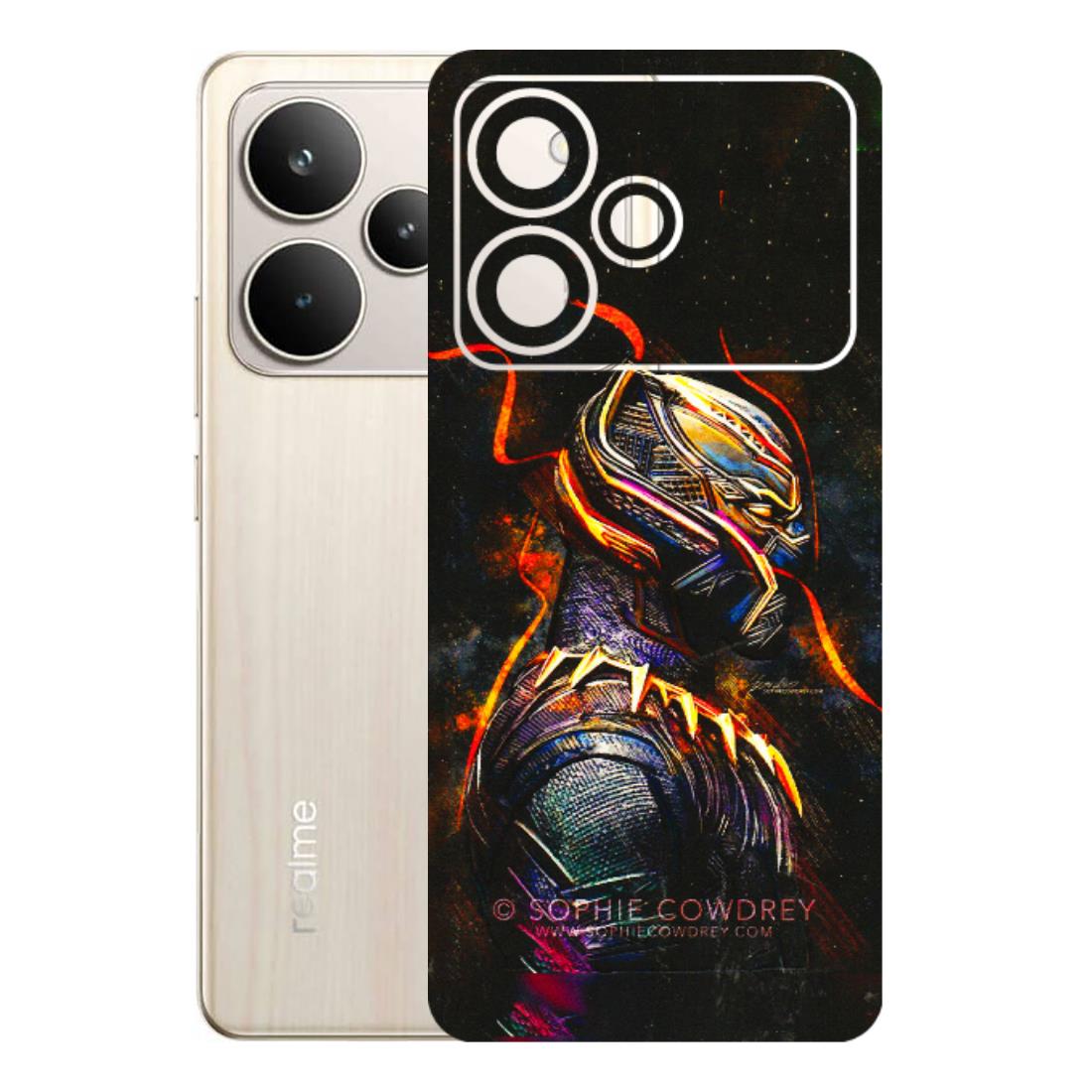 Realme Phone Skins (All Models) - Black Panther - 3D Embossed Finish (L-190) Realme P4 5G