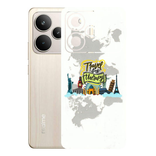 Realme Phone Skins (All Models) - Travel Therapy - 3D Embossed Finish (L-199) Realme P4 5G