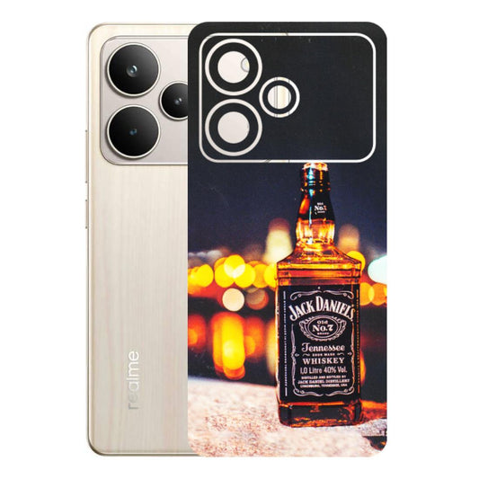 Realme Phone Skins (All Models) - JD Whiskey Bottle - 3D Embossed Finish (L-20) Realme P4 5G