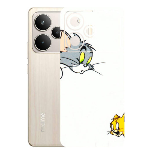 Realme Phone Skins (All Models) - Cute Tom And Jerry - 3D Embossed Finish (L-220) Realme P4 5G