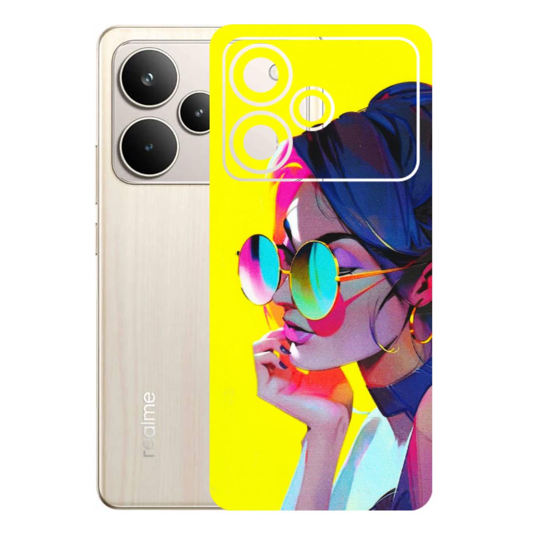 Realme Phone Skins (All Models) - Bold Stylish Girl - 3D Embossed Finish (L-222) Realme P4 5G