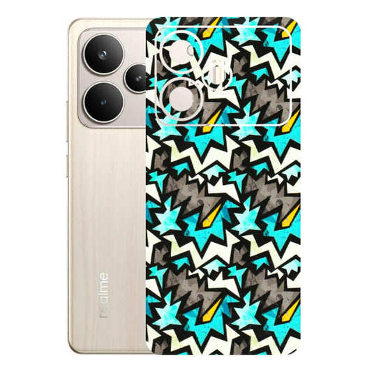 Realme Phone Skins (All Models) - Funky Zig Zag - 3D Embossed Finish (L-223) Realme P4 5G