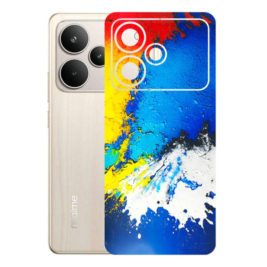 Realme Phone Skins (All Models) - Acrylic Paint Spill - 3D Embossed Finish (L-229) Realme P4 5G