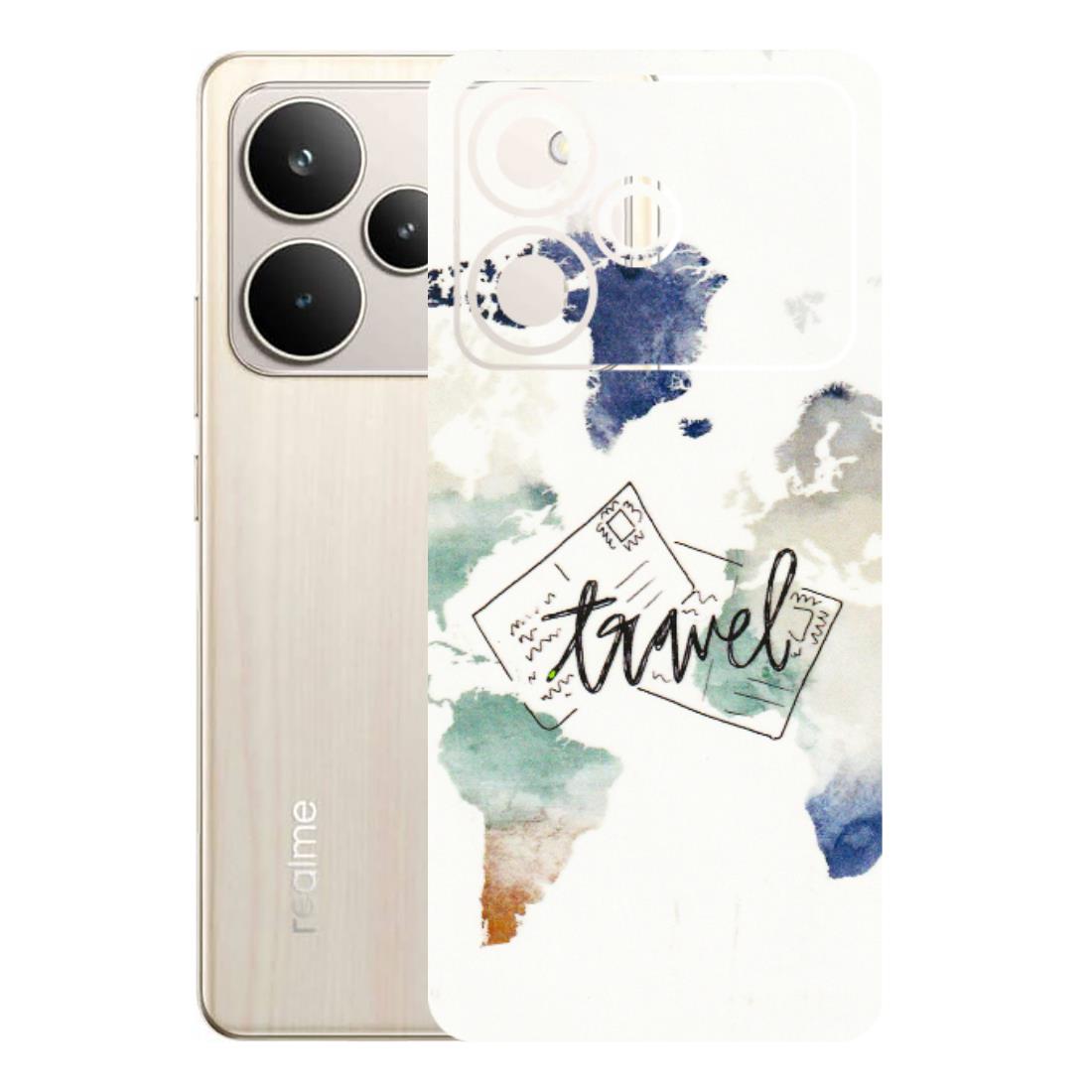 Realme Phone Skins (All Models) - Travel The World - 3D Embossed Finish (L-232) Realme P4 5G