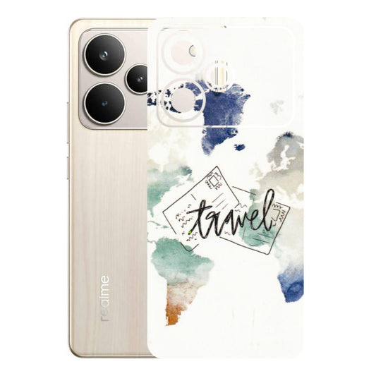 Realme Phone Skins (All Models) - Travel The World - 3D Embossed Finish (L-232) Realme P4 5G