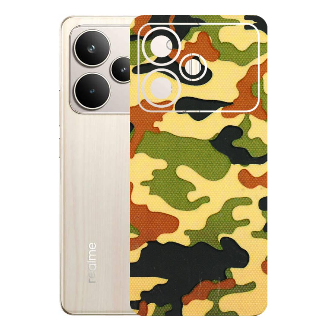 Realme Phone Skins (All Models) - Indian Military - 3D Embossed Finish (L-234) Realme P4 5G