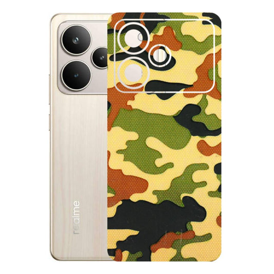 Realme Phone Skins (All Models) - Indian Military - 3D Embossed Finish (L-234) Realme P4 5G