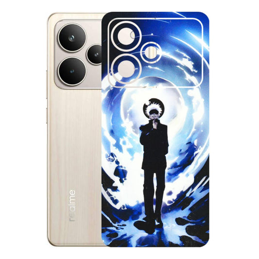Realme Phone Skins (All Models) - Satoru Gojo Dark Blue - 3D Embossed Finish (L-235) Realme P4 5G