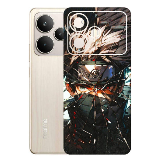 Realme Phone Skins (All Models) - Kakashi Shattered Glass Effect - 3D Embossed Finish (L-237) Realme P4 5G