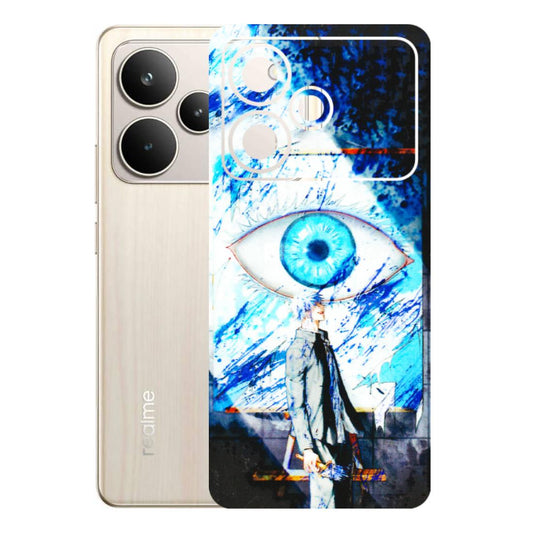 Realme Phone Skins (All Models) - Gojo Satoru evil eye - 3D Embossed Finish (L-239) Realme P4 5G