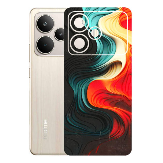Realme Phone Skins (All Models) - The Silky Swirl - 3D Embossed Finish (L-240) Realme P4 5G