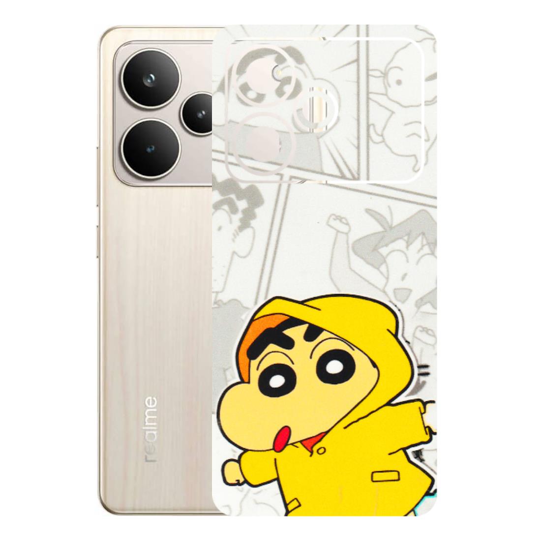 Realme Phone Skins (All Models) - Yellow Shinchan Comic - 3D Embossed Finish (L-246) Realme P4 5G