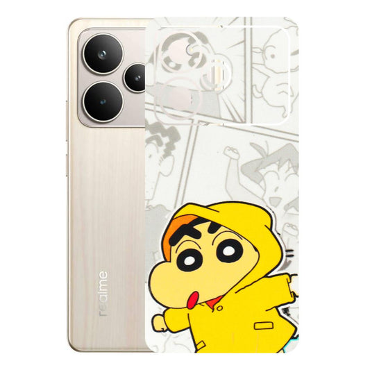 Realme Phone Skins (All Models) - Yellow Shinchan Comic - 3D Embossed Finish (L-246) Realme P4 5G