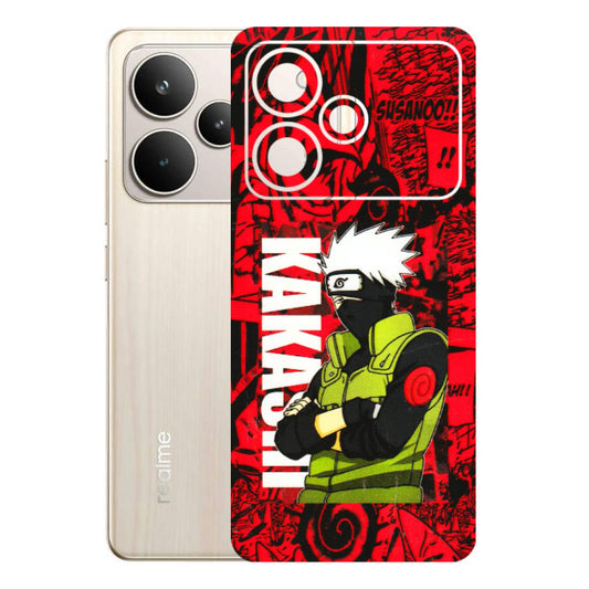 Realme Phone Skins (All Models) - Kakashi Red Anime - 3D Embossed Finish (L-251) Realme P4 5G