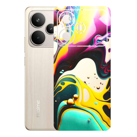 Realme Phone Skins (All Models) - Multicolor Abstract pattern - 3D Embossed Finish (L-254) Realme P4 5G