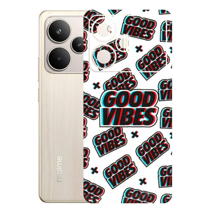 Realme Phone Skins (All Models) - Good Vibes - 3D Embossed Finish (L-282) Realme P4 5G
