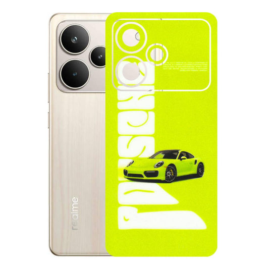 Realme Phone Skins (All Models) - Lime Green Porche - 3D Embossed Finish (L-30) Realme P4 5G