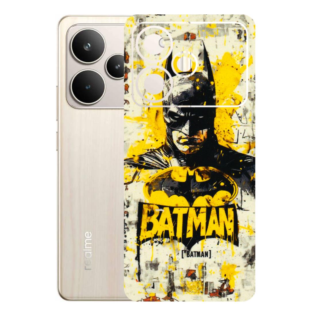 Realme Phone Skins (All Models) - Batman Yellow BT - 3D Embossed Finish (L-304) Realme P4 5G