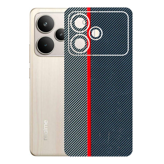 Realme Phone Skins (All Models) - Blue Sober Lines - 3D Embossed Finish (L-305) Realme P4 5G