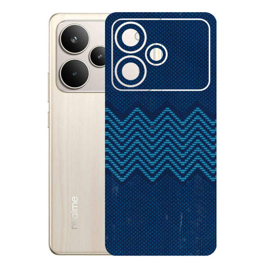 Realme Phone Skins (All Models) - Blue Sober Waves - 3D Embossed Finish (L-306) Realme P4 5G