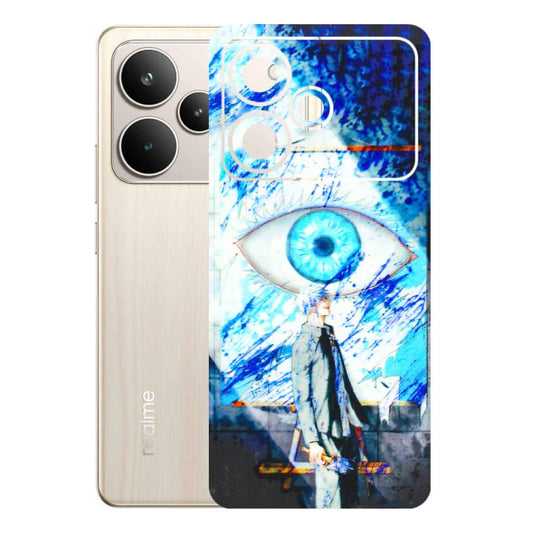 Realme Phone Skins (All Models) - Anime Sea Blue Eye - 3D Embossed Finish (L-318) Realme P4 5G