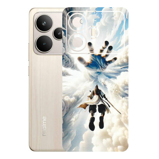 Realme Phone Skins (All Models) - Big Hand With Monkey King - 3D Embossed Finish (L-323) Realme P4 5G