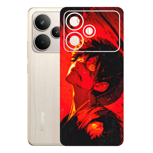 Realme Phone Skins (All Models) - D.Luffy Power Up One Piece Anime - 3D Embossed Finish (L-326) Realme P4 5G