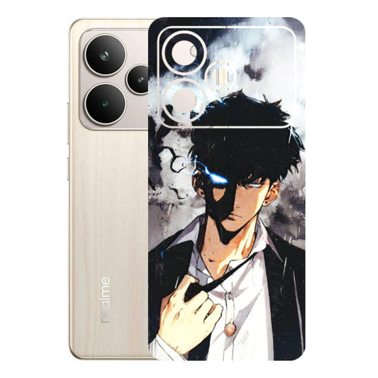 Realme Phone Skins (All Models) - Sung Jinwoo Manhwa Anime - 3D Embossed Finish (L-328) Realme P4 5G