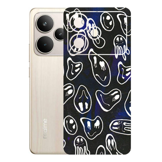 Realme Phone Skins (All Models) - Distorted Smileys - 3D Embossed Finish (L-92) Realme P4 5G