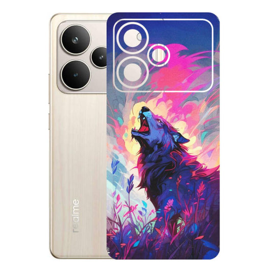 Realme Phone Skins (All Models) - New Wild Wolf Abstract - Matte Finish (M-125) Realme P4 5G