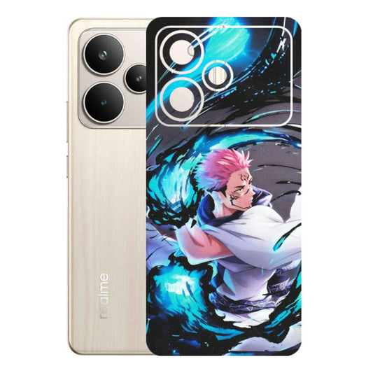 Realme Phone Skins (All Models) - New Jujutsu Kaisen Grey Blue Anime - Matte Finish (M-127) Realme P4 5G