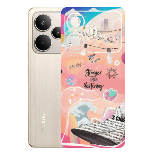 Realme Phone Skins (All Models) - Stronger Then Yesterday - Matte Finish (M-128) Realme P4 5G