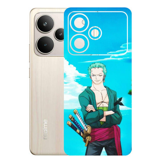 Realme Phone Skins (All Models) - Cool Swordman Zoro Anime - Matte Finish (M-143) Realme P4 5G