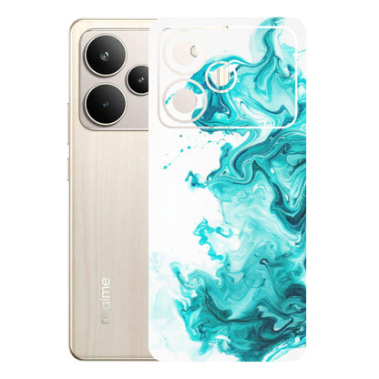 Realme Phone Skins (All Models) - Sky Blue Abstract Colour - Matte Finish (M-146) Realme P4 5G