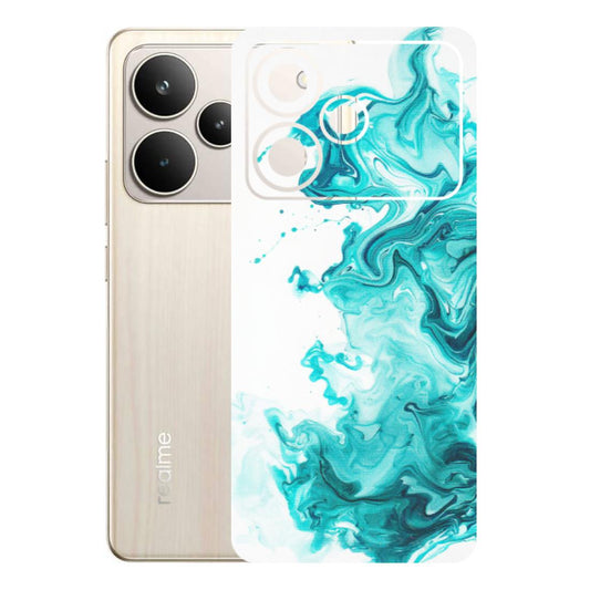 Realme Phone Skins (All Models) - Sky Blue Abstract Colour - Matte Finish (M-146) Realme P4 5G