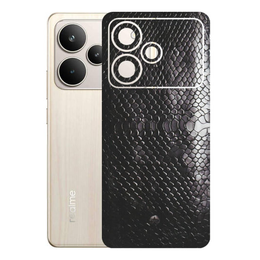 Realme Phone Skins (All Models) - Black Snack Leather - Matte Finish (M-147) Realme P4 5G