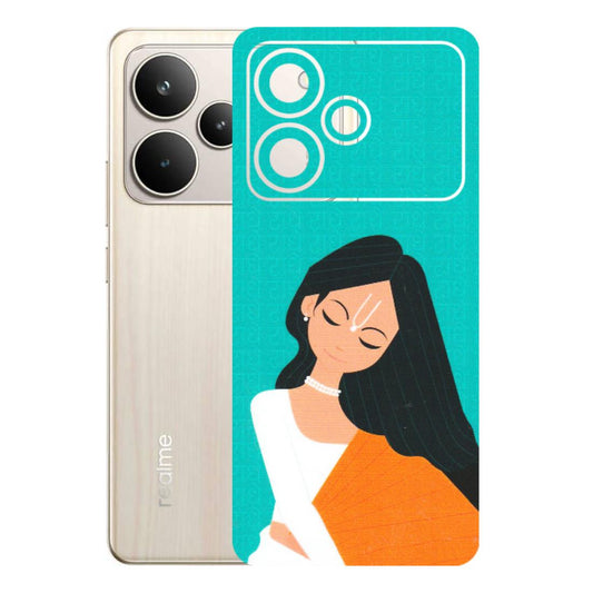 Realme Phone Skins (All Models) - Radhe Radhe With Hindu Symbol - Matte Finish (M-164) Realme P4 5G