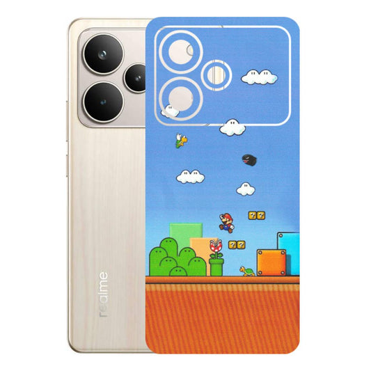 Realme Phone Skins (All Models) - Mario Game Scene - Matte Finish (M-24) Realme P4 5G