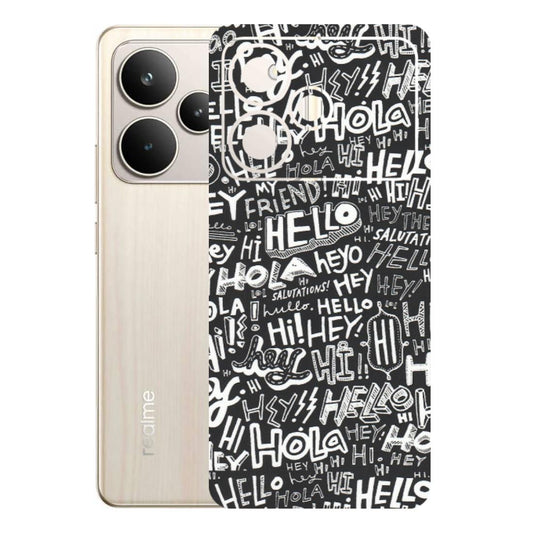 Realme Phone Skins (All Models) - Hi Hello Doodles - Matte Finish (M-25) Realme P4 5G
