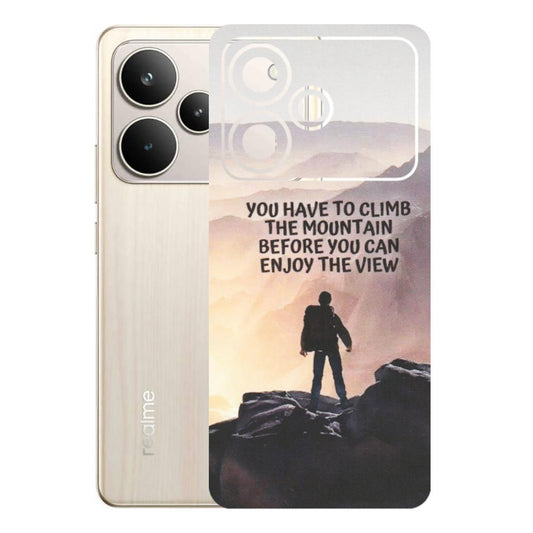 Realme Phone Skins (All Models) - Motivational Hiking Mountain - Matte Finish (M-28) Realme P4 5G