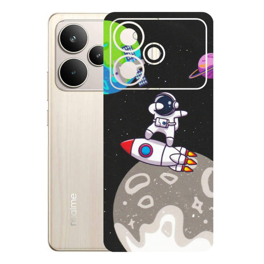 Realme Phone Skins (All Models) - Astronaut Vibing Toon Running - Matte Finish (M-39) Realme P4 5G