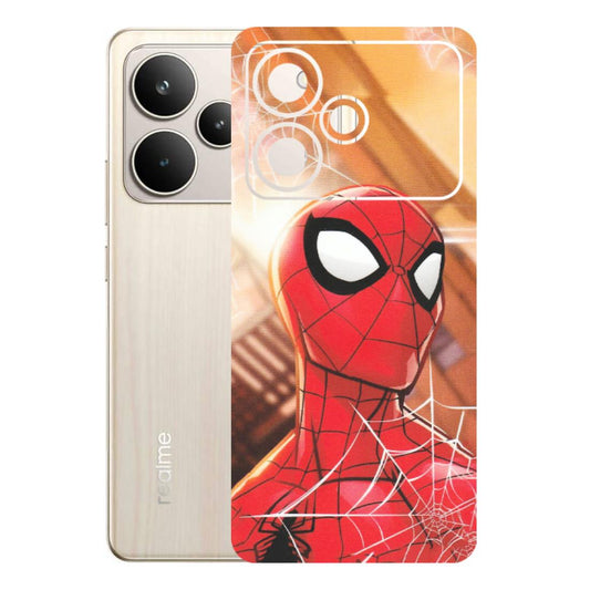 Realme Phone Skins (All Models) - Spiderman Face New - Matte Finish (M-41) Realme P4 5G