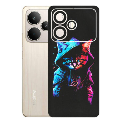 Realme Phone Skins (All Models) - Cyberpunk Cat - Matte Finish (M-45) Realme P4 5G