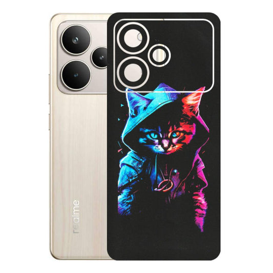 Realme Phone Skins (All Models) - Cyberpunk Cat - Matte Finish (M-45) Realme P4 5G