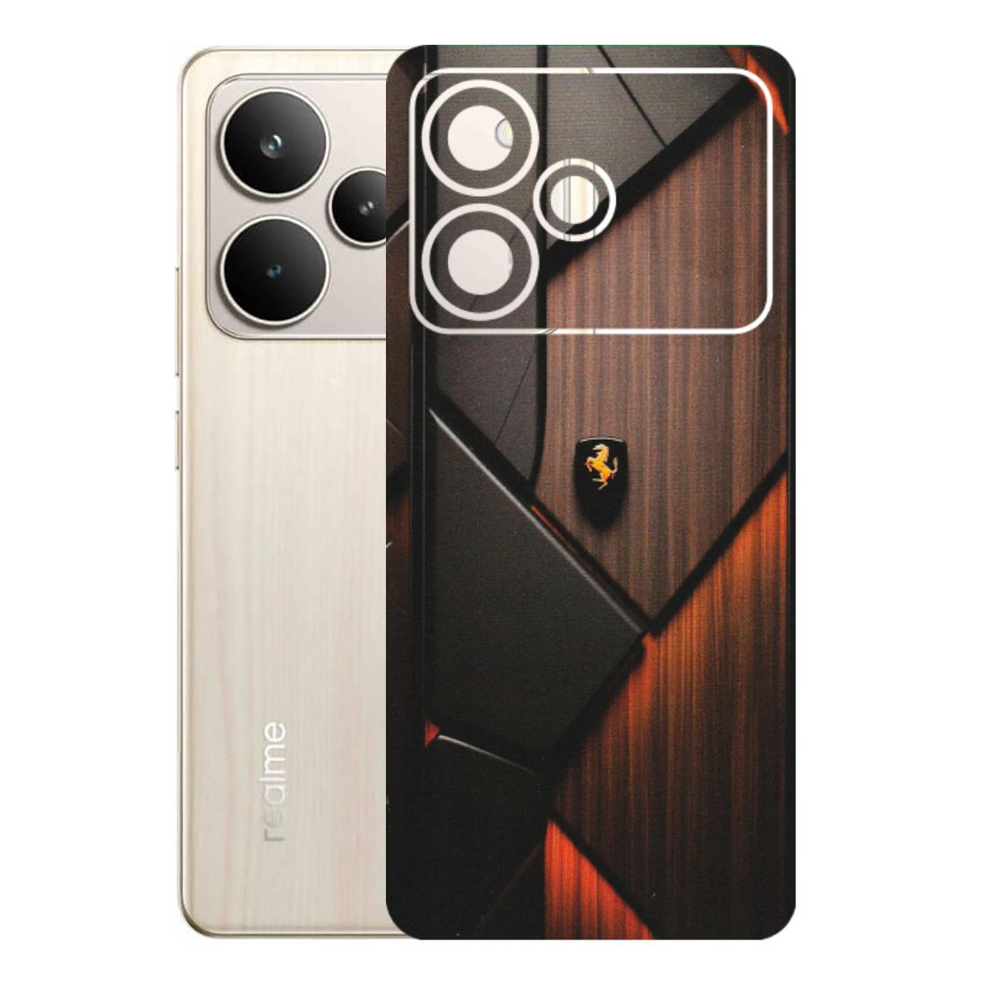 Realme Phone Skins (All Models) - Lambo Beauty Wood Pattern Sober - Matte Finish (M-51) Realme P4 5G