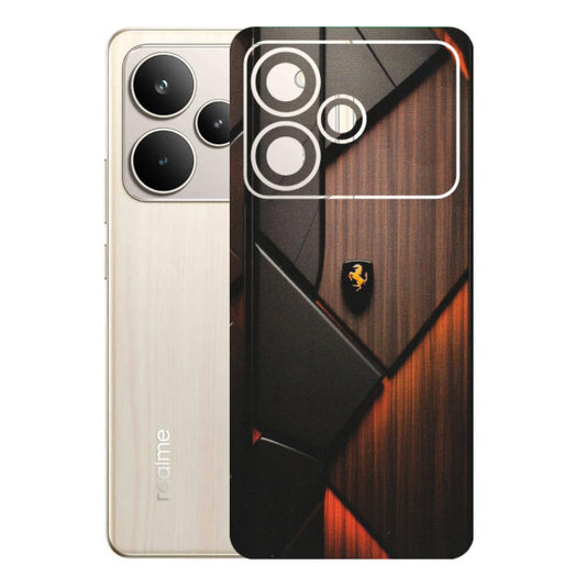 Realme Phone Skins (All Models) - Lambo Beauty Wood Pattern Sober - Matte Finish (M-51) Realme P4 5G