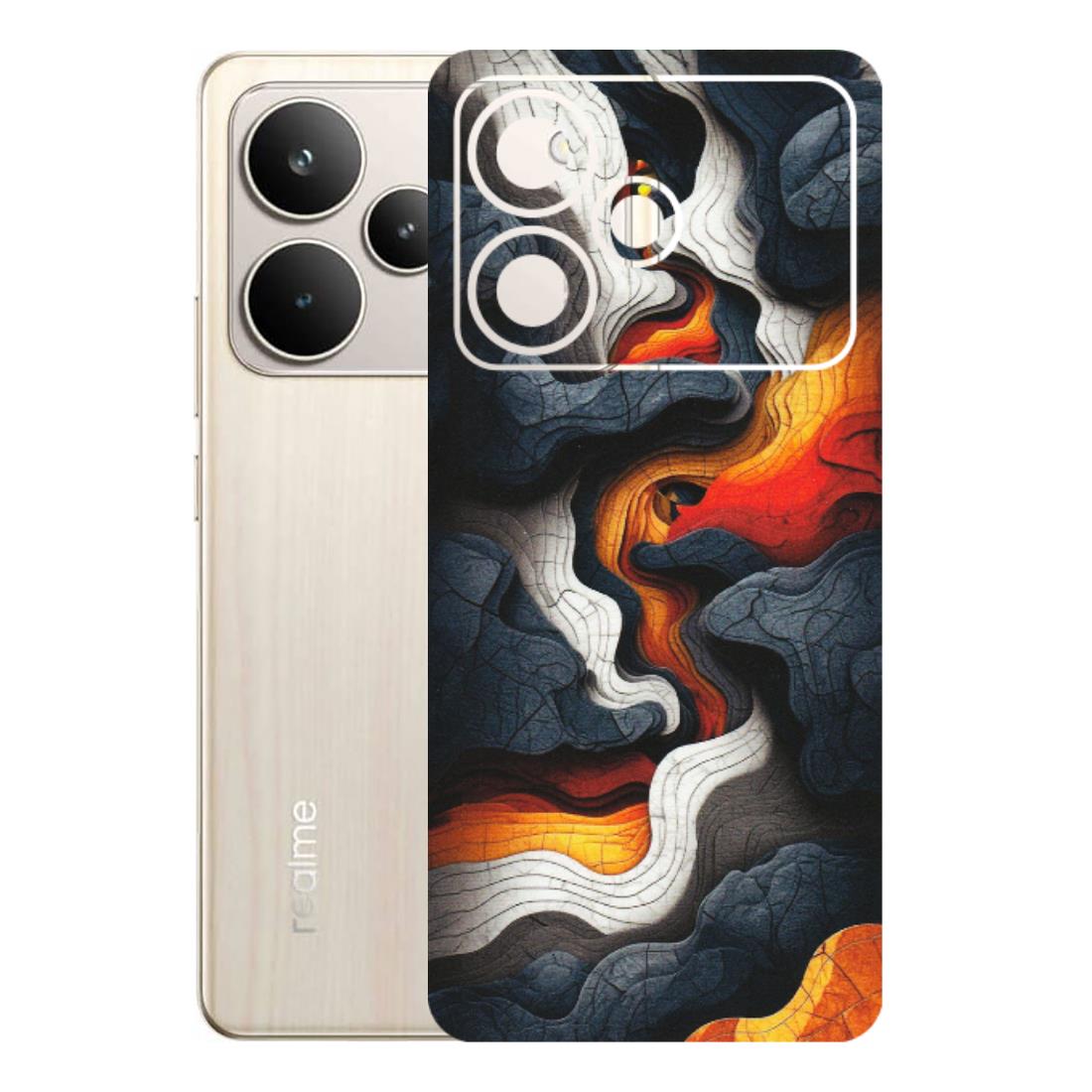 Realme Phone Skins (All Models) - Abstract Volcanic Layers - Matte Finish (M-52) Realme P4 5G