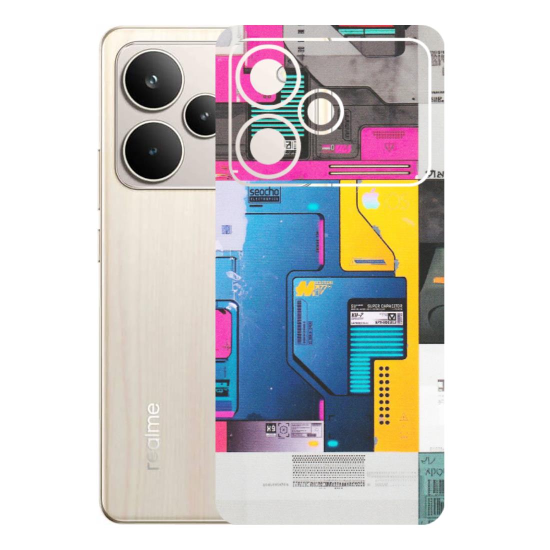 Realme Phone Skins (All Models) - Colourfull Motherboard Internals - Matte Finish (M-55) Realme P4 5G
