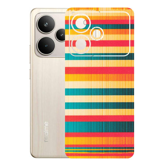Realme Phone Skins (All Models) - Colourful Stripes Soothing Effect - Matte Finish (M-86) Realme P4 5G